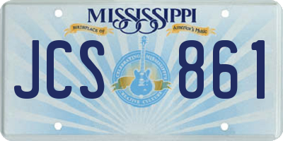 MS license plate JCS861