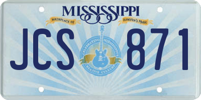 MS license plate JCS871