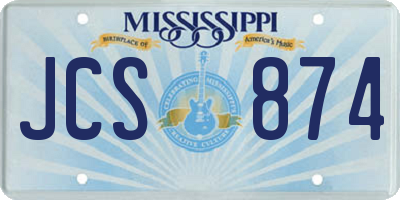 MS license plate JCS874