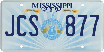 MS license plate JCS877