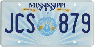 MS license plate JCS879