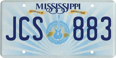 MS license plate JCS883