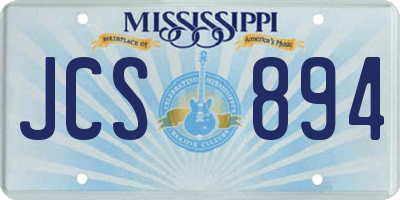 MS license plate JCS894