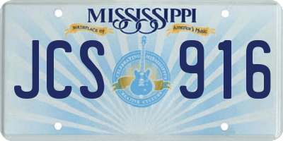 MS license plate JCS916