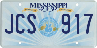 MS license plate JCS917
