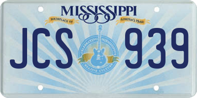 MS license plate JCS939
