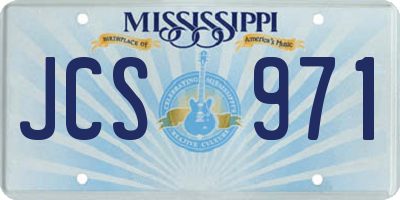 MS license plate JCS971