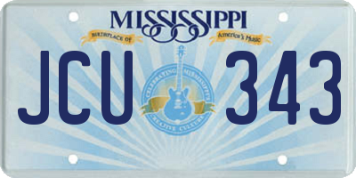 MS license plate JCU343