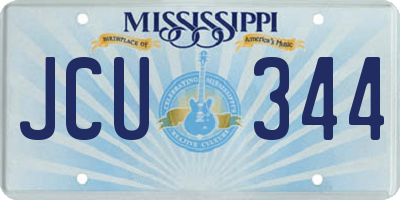 MS license plate JCU344