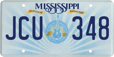 MS license plate JCU348