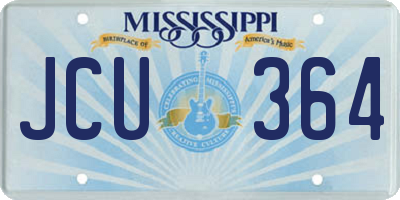 MS license plate JCU364