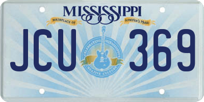 MS license plate JCU369