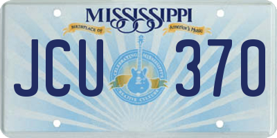 MS license plate JCU370