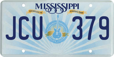 MS license plate JCU379