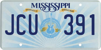MS license plate JCU391