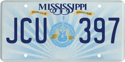 MS license plate JCU397