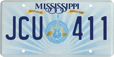 MS license plate JCU411