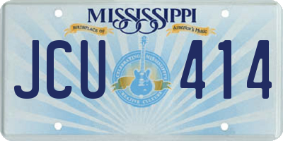 MS license plate JCU414