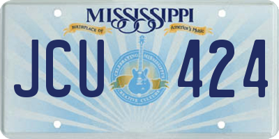 MS license plate JCU424