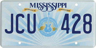 MS license plate JCU428