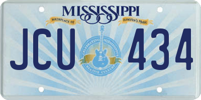 MS license plate JCU434
