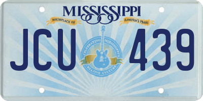 MS license plate JCU439