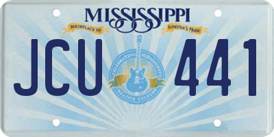 MS license plate JCU441