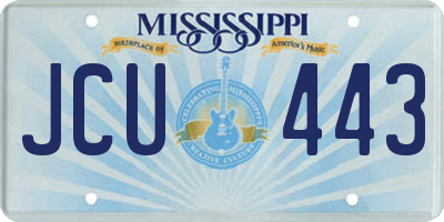 MS license plate JCU443