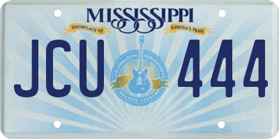 MS license plate JCU444