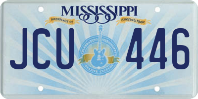 MS license plate JCU446
