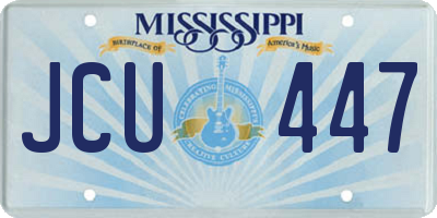 MS license plate JCU447