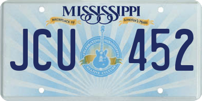 MS license plate JCU452