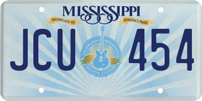 MS license plate JCU454