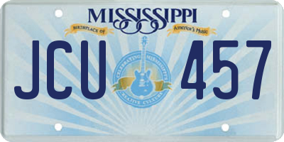 MS license plate JCU457