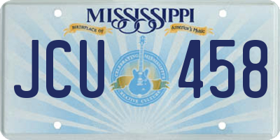 MS license plate JCU458