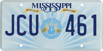MS license plate JCU461