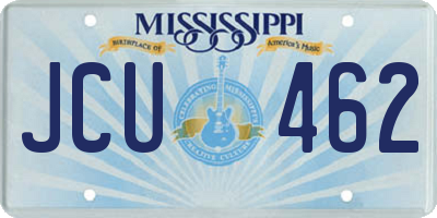 MS license plate JCU462