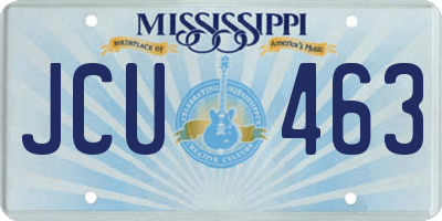 MS license plate JCU463
