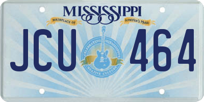 MS license plate JCU464
