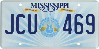 MS license plate JCU469