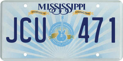 MS license plate JCU471