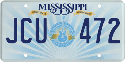 MS license plate JCU472