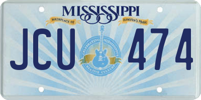 MS license plate JCU474