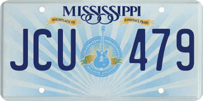 MS license plate JCU479