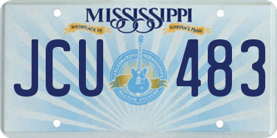 MS license plate JCU483