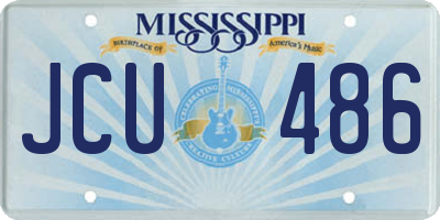 MS license plate JCU486