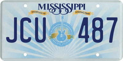 MS license plate JCU487