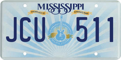 MS license plate JCU511