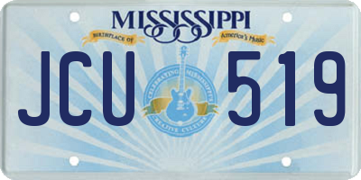 MS license plate JCU519