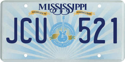 MS license plate JCU521